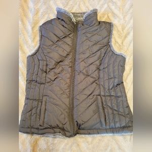 Reversible Quilted and Faux Fur Vest